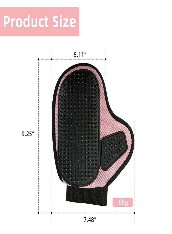  الرسم البياني قفاز تدليك للعناية بالحيوانات الأليفة للقطط والكلاب، أداة تدليك لإزالة الفراء المتساقط، قفازات كبيرة للعناية بالحيوانات الأليفة ذات الشعر الطويل أو الكثيف من الكلاب والقطط. - Image 2